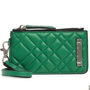 Kurt Geiger Green Quilted Wallet